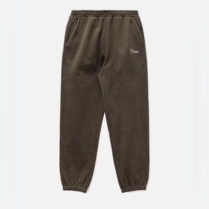 Dime Classic Small Logo Sweatpants Mens Neutral Brown Comfy Streetwear Cotton XL